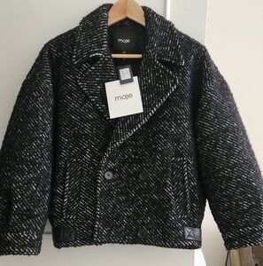 Maje Boucle Tweed Jacket